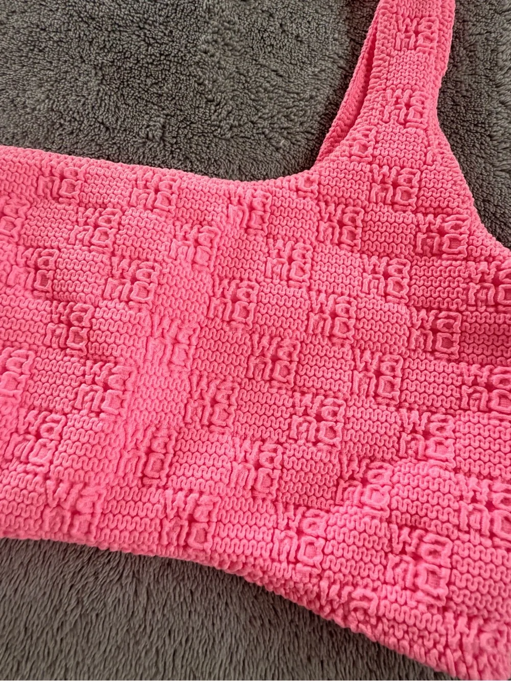 Alexander Wang Pink Blue Two Piece Bikini Set Swimsuit Size S